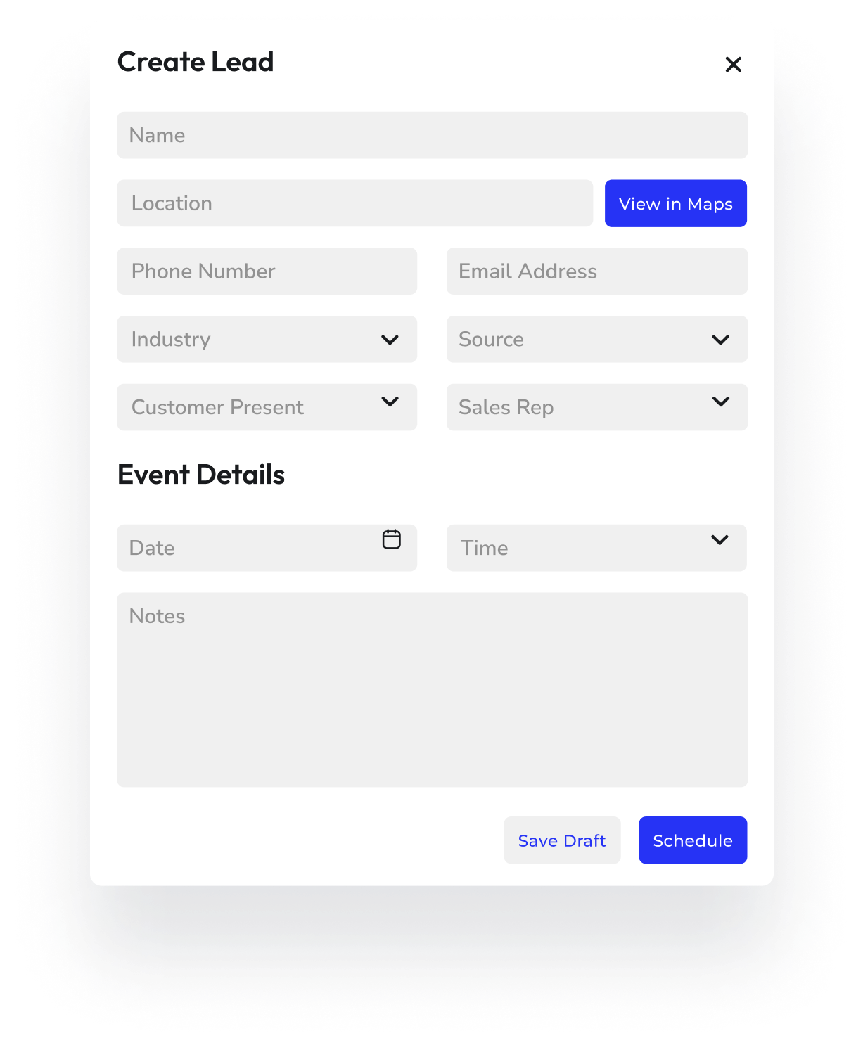 An image of scheduling part of software