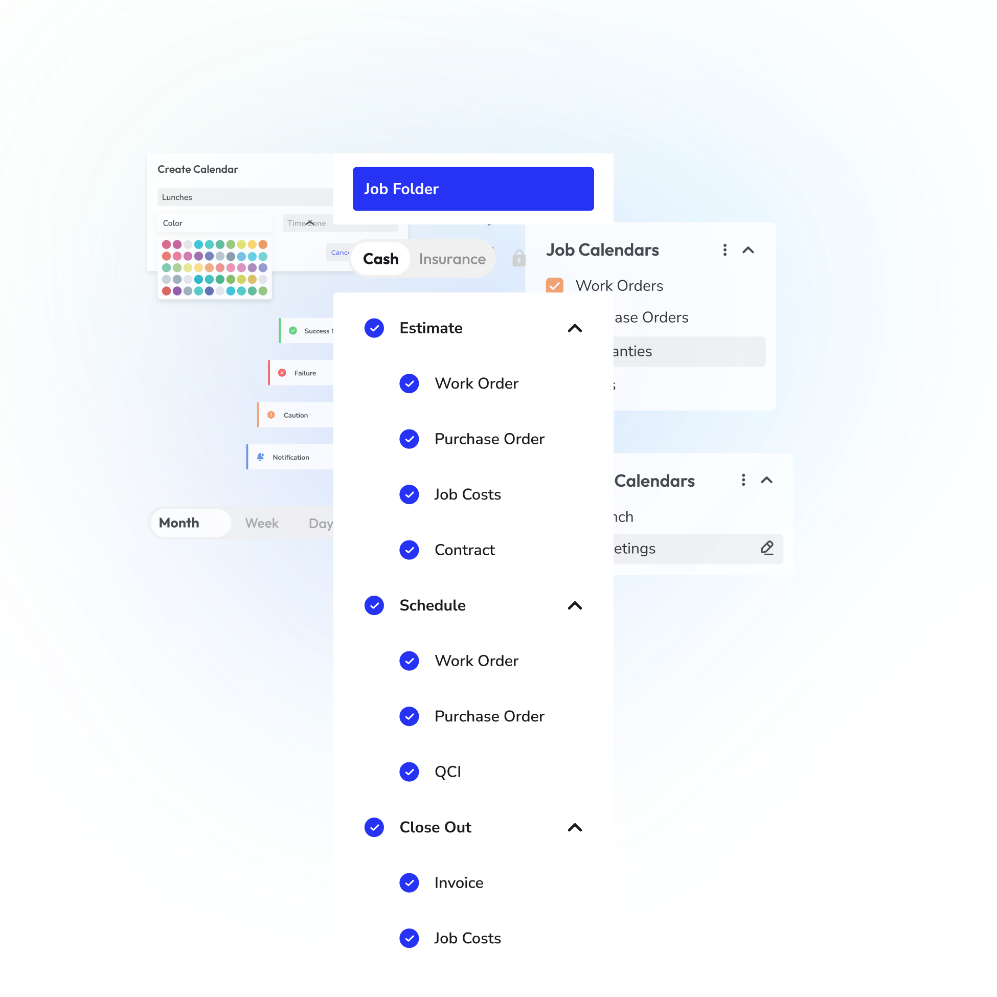 A picture parts of mobiledash software